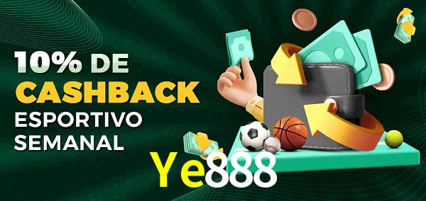 10% de bônus de cashback na Ye888